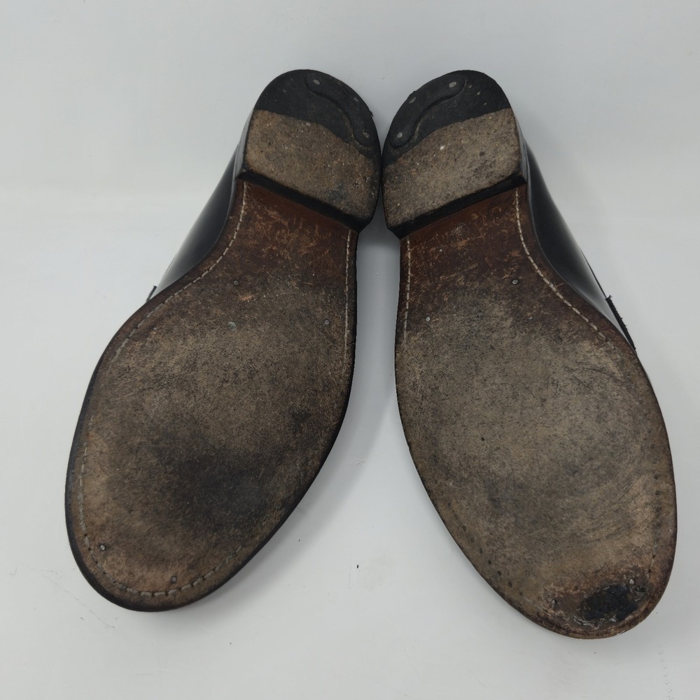 Brooks Brothers Mens Black Leather Penny Loafers Size 12 D Slip On Dress Shoes - Picture 14 of 16